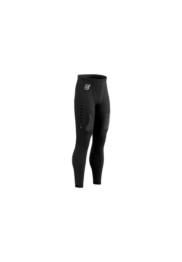 Spodnie męskie Compressport Winter Trail Under Control Full Tights. Kolor: czarny