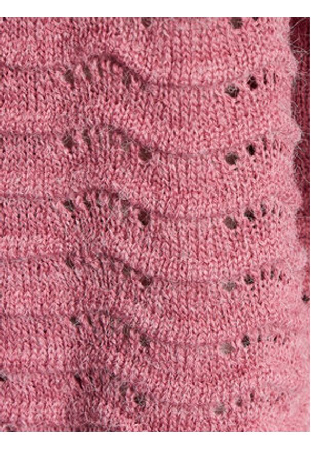 ICHI Sweter 20119716 Różowy Regular Fit. Kolor: różowy. Materiał: syntetyk