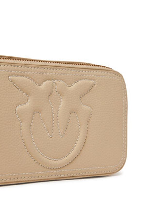 Pinko - PINKO Torebka Carrie Camera Case Mini 103799 A1LF Beżowy. Kolor: beżowy. Materiał: skórzane