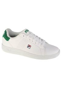 Buty do chodzenia męskie Fila Crosscourt 2 F. Zapięcie: sznurówki. Kolor: biały. Materiał: materiał, syntetyk. Szerokość cholewki: normalna. Sport: turystyka piesza