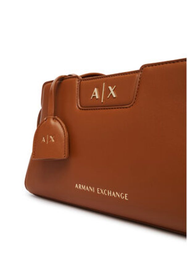 Armani Exchange Torebka XW002160 AF19892 U6123 Brązowy. Kolor: brązowy. Materiał: skórzane