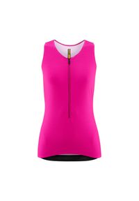 MAVIC - Damski tank top Mavic Aksium. Kolor: różowy. Długość rękawa: bez rękawów. Sport: kolarstwo #1