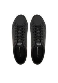 TOMMY HILFIGER - Tommy Hilfiger Sneakersy Th Hi Vulc Core Low Ii Ess FM0FM05511 Czarny. Kolor: czarny. Materiał: skóra #3