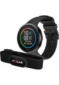 POLAR - Zegarek sportowy Polar Pacer Pro S/L + sensor tętna H10 Czarny (PACER PRO GRY/BLK). Kolor: czarny. Materiał: polar. Styl: sportowy
