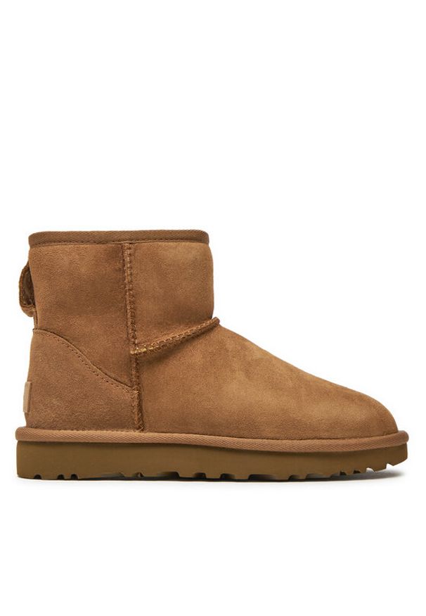 Ugg Śniegowce W Classic Mini II 1016222 Brązowy. Kolor: brązowy. Materiał: skóra