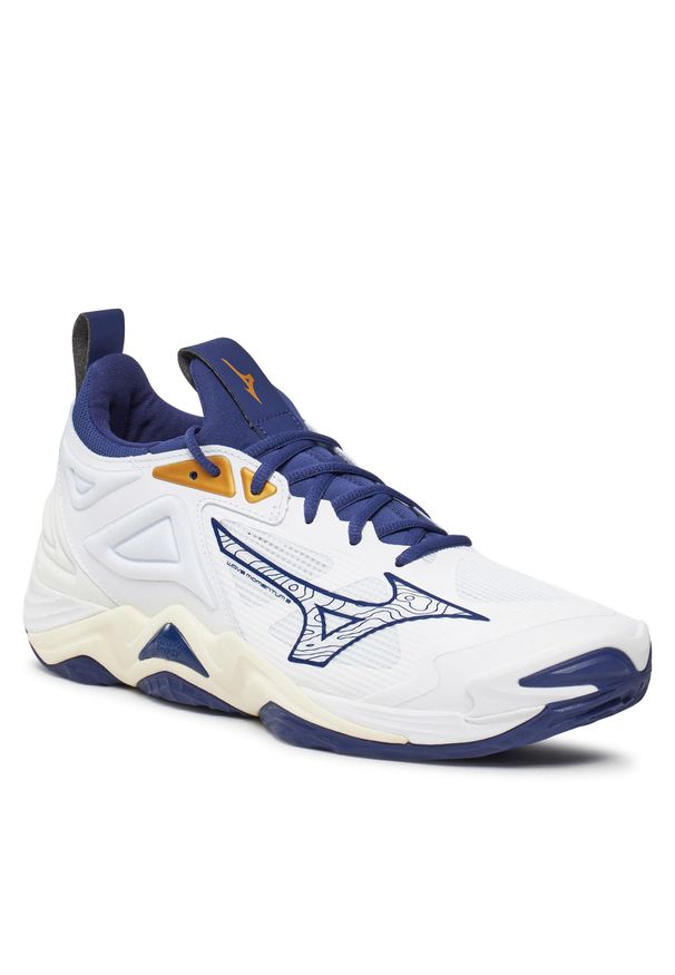 Buty Mizuno Wave Momentum 3 V1GA2312 Wht/Bribbon/Mpgold 43. Kolor: biały. Model: Mizuno Wave