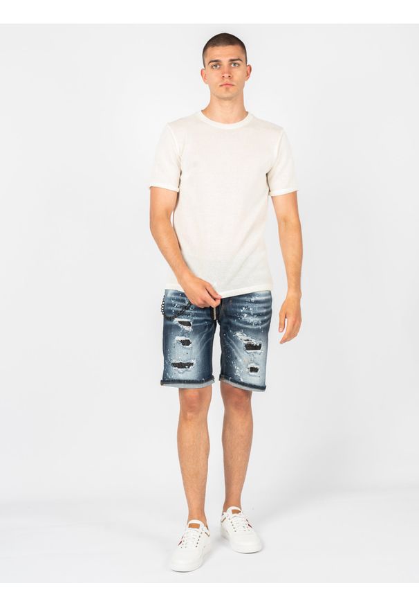 Xagon Man T-Shirt | P23 082 JX 2364 | Mężczyzna | Kremowy. Okazja: na co dzień. Kolor: kremowy. Materiał: bawełna, akryl. Styl: casual