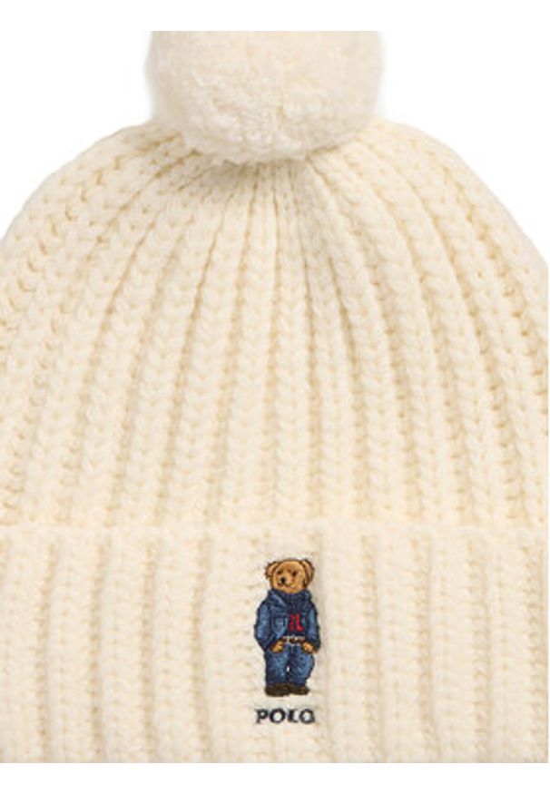 Polo Ralph Lauren Czapka 455931876001 Beżowy. Kolor: beżowy. Materiał: materiał, wełna
