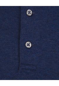 Ralph Lauren - RALPH LAUREN - Granatowa bluzka z logo polo. Typ kołnierza: polo. Kolor: niebieski. Materiał: bawełna. Długość rękawa: długi rękaw. Długość: długie. Wzór: haft, kolorowy. Styl: klasyczny #2