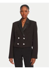 LOLA CASADEMUNT Marynarka MF2502003 Czarny Regular Fit. Kolor: czarny. Materiał: syntetyk #1
