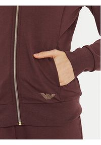 EA7 Emporio Armani Bluza 8NTM43 TJ9RZ 1755 Brązowy Regular Fit. Kolor: brązowy. Materiał: syntetyk, wiskoza