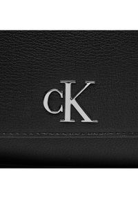 Calvin Klein Jeans Torebka Minimal Monogram Ew Flap Conv 25 K60K611553 Czarny. Kolor: czarny. Materiał: skórzane #2