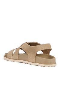 Geox Sandały D Sandybett D658RB 00022 C6738 Beżowy. Kolor: beżowy. Materiał: skóra, zamsz #6