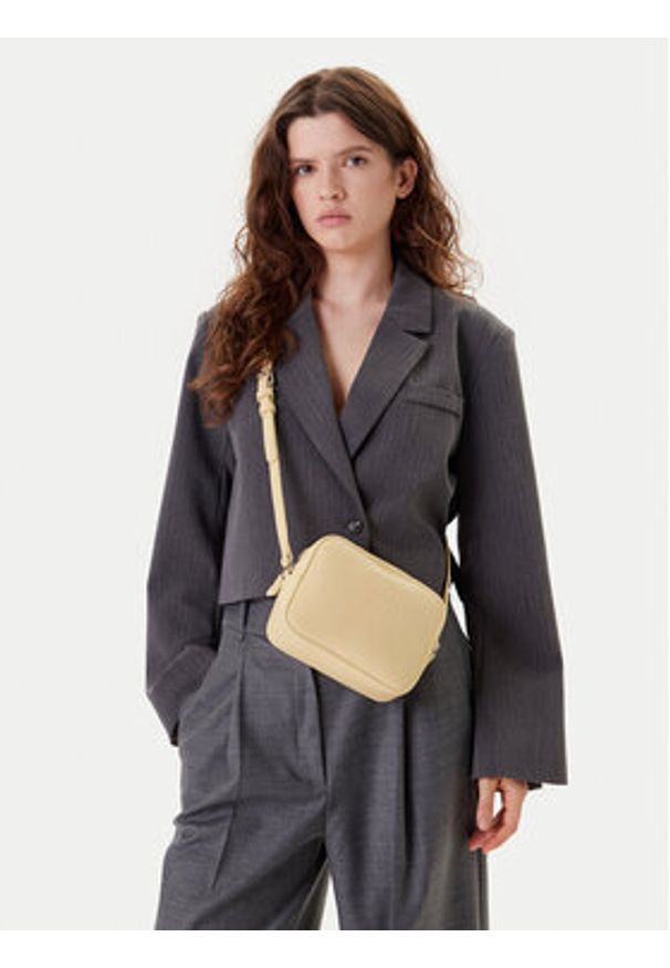 Tommy Jeans Torebka Tjw Ess Must Camera Bag AW0AW16964 Żółty. Kolor: żółty. Materiał: skórzane