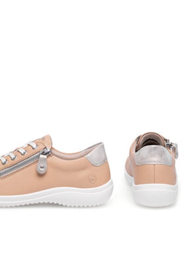 Remonte Sneakersy D1E03-20 Brązowy. Kolor: brązowy. Materiał: skóra