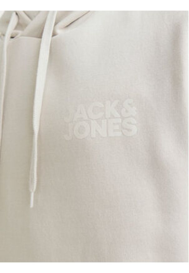 Jack & Jones - Jack&Jones Bluza Corp Logo 12152840 Beżowy Standard Fit. Kolor: beżowy. Materiał: syntetyk