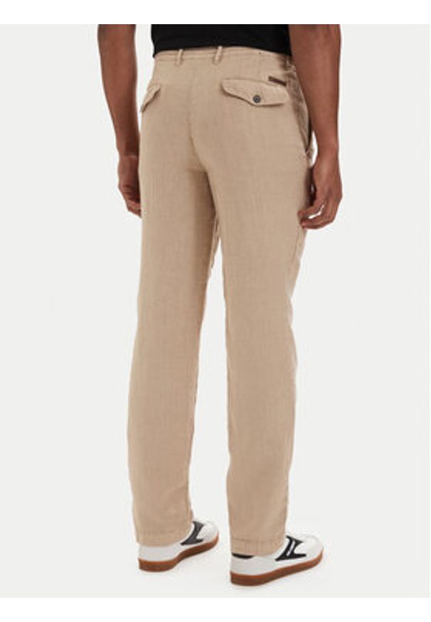 Karl Lagerfeld - KARL LAGERFELD Chinosy 265358 562818 Beżowy Regular Fit. Kolor: beżowy. Materiał: wiskoza