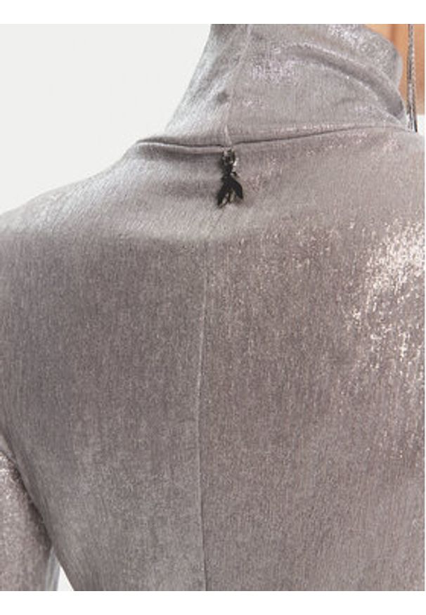 Patrizia Pepe Body 8M1751 J276 Srebrny Regular Fit. Kolor: srebrny. Materiał: syntetyk