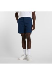 Spodenki męskie New Balance MS51583NNY – granatowe. Kolor: niebieski. Materiał: bawełna, nylon