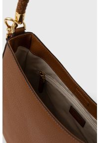 Lauren Ralph Lauren Torebka skórzana 431842349002 kolor brązowy. Kolor: brązowy. Materiał: skórzane. Rodzaj torebki: na ramię #5