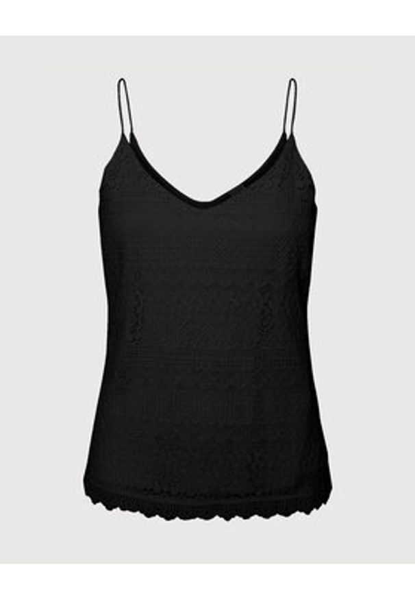Vero Moda Top Honey 10190150 Czarny Regular Fit. Kolor: czarny. Materiał: bawełna