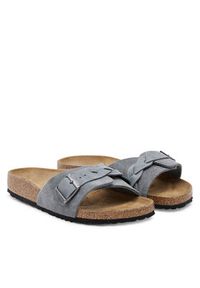 Birkenstock Klapki Oita Braided 1029121 Szary. Kolor: szary. Materiał: zamsz, skóra #4