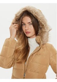 TOMMY HILFIGER - Tommy Hilfiger Kurtka puchowa Heritage WW0WW43601 Beżowy Regular Fit. Kolor: beżowy. Materiał: syntetyk #6