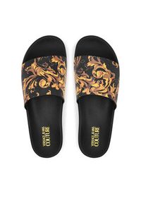 Versace Jeans Couture Klapki 79YA3SQ4 ZS365 G89 Czarny. Kolor: czarny #6
