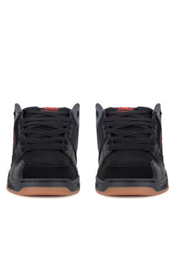 DC Sneakersy STAG DC01813061 Czarny. Kolor: czarny. Materiał: skóra, nubuk