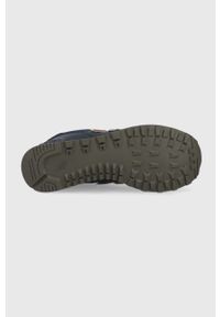 New Balance sneakersy skórzane ML574OMC kolor granatowy ML574OMC-400. Nosek buta: okrągły. Zapięcie: sznurówki. Kolor: niebieski. Materiał: skóra. Model: New Balance 574 #4