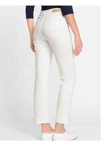 Olsen Spodnie materiałowe 14002067 Biały Regular Fit. Kolor: biały. Materiał: bawełna