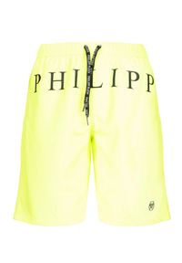 Philipp Plein Kąpielówki | CUPP04L01 | Mężczyzna | Żółty. Kolor: żółty. Materiał: poliester. Wzór: nadruk, aplikacja #7