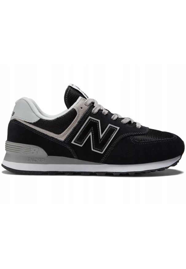 New Balance - Buty na co dzień męskie NEW BALANCE 574 skóra. Okazja: na co dzień. Zapięcie: sznurówki. Kolor: czarny. Materiał: skóra, materiał. Szerokość cholewki: normalna. Model: New Balance 574. Sport: turystyka piesza