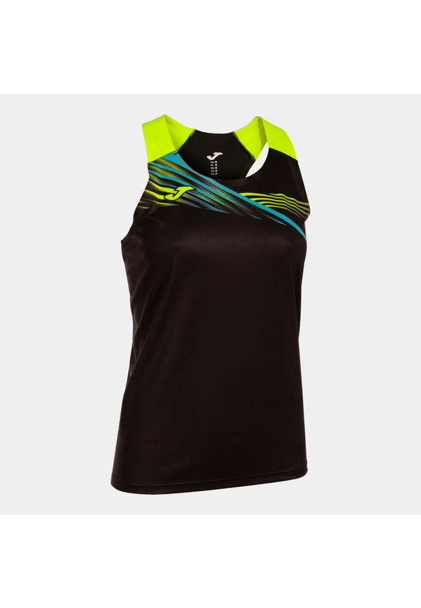 Joma Elite X damski top czarny/żółty fluo XL. Kolor: niebieski, czarny, żółty, wielokolorowy