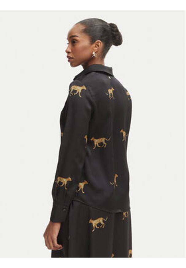 LOLA CASADEMUNT Koszula LS2615051 Czarny Regular Fit. Kolor: czarny. Materiał: syntetyk