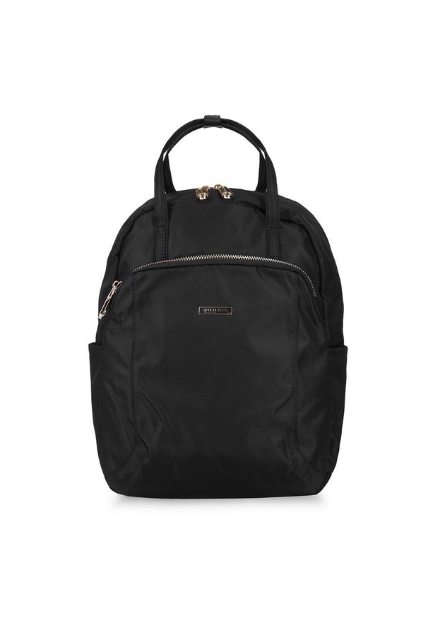 Wittchen - Damski plecak z nylonu. Kolor: czarny. Materiał: nylon. Styl: elegancki
