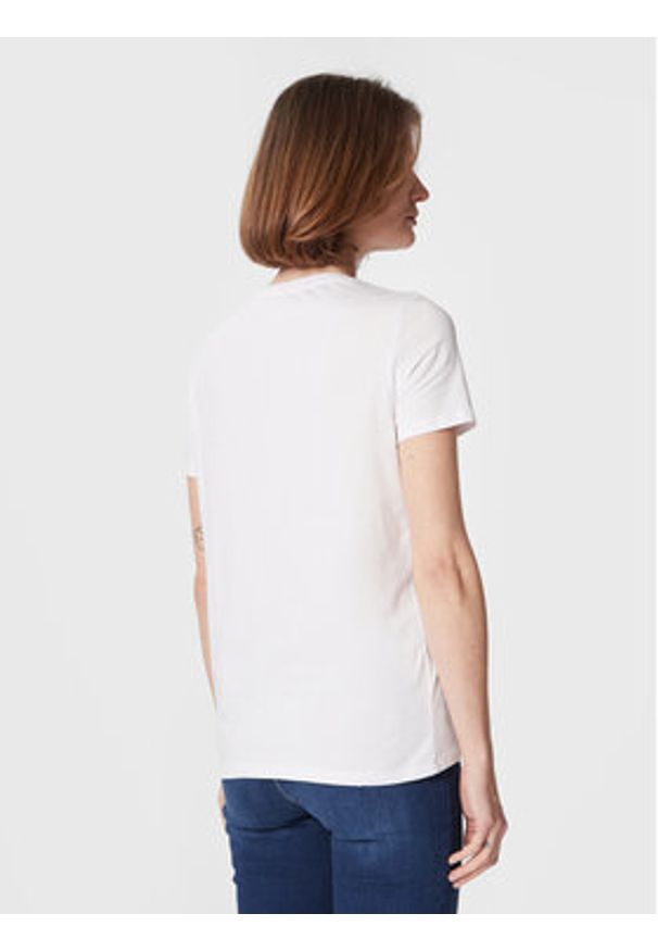 Fracomina T-Shirt FR23ST3003J401N5 Biały Regular Fit. Kolor: biały. Materiał: bawełna