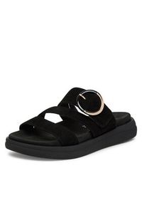 Remonte Klapki D2N53-02 Czarny. Kolor: czarny. Materiał: skóra, zamsz #5