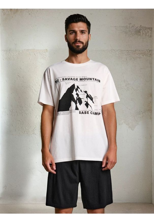 Sinsay - Piżama dwuczęściowa z kieszeniami - wielobarwny