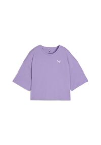 Puma Koszulka Wardrobe Ess Oversized 62974329. Kolor: fioletowy