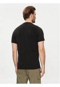 CMP T-Shirt 32D8147P Czarny Regular Fit. Kolor: czarny. Materiał: bawełna