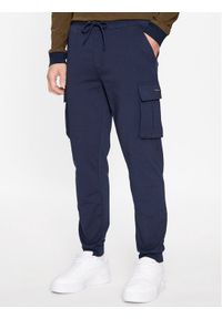 Aeronautica Militare Spodnie dresowe 232PF860F459 Granatowy Regular Fit. Kolor: niebieski. Materiał: bawełna, dresówka