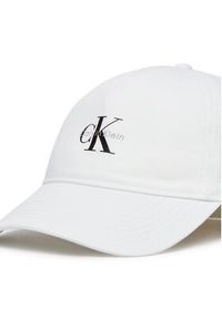Calvin Klein Czapka z daszkiem Monologo Printed Baseball Cap LV04K5027G Biały. Kolor: biały. Materiał: bawełna #3