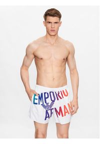 Emporio Armani Underwear Szorty kąpielowe 211740 3R424 93610 Biały Regular Fit. Kolor: biały. Materiał: syntetyk #3