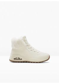 bonprix - Kozaki sznurowane Skechers z pianką memory. Kolor: beżowy #1