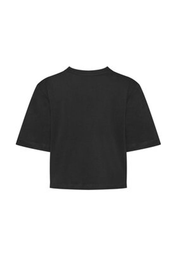 Reebok T-Shirt 100034775 Czarny Relaxed Fit. Kolor: czarny. Materiał: bawełna