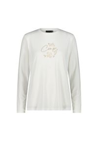 Damski jersey z długim rękawem CMP. Okazja: na co dzień. Kolor: biały. Materiał: jersey. Długość rękawa: długi rękaw. Długość: długie. Styl: casual #1