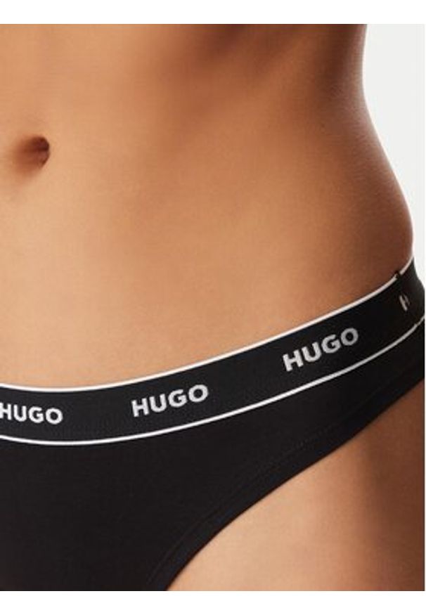 Hugo - HUGO Komplet stringów 50545680 Kolorowy. Materiał: bawełna. Wzór: kolorowy