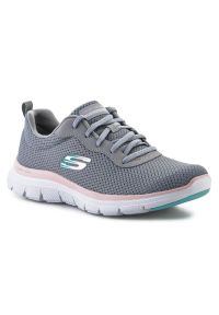 skechers - Buty Skechers Flex Appeal 4.0 W 149303-GYLP szare. Okazja: na spacer, na co dzień. Kolor: szary. Szerokość cholewki: normalna. Sport: turystyka piesza, fitness #2