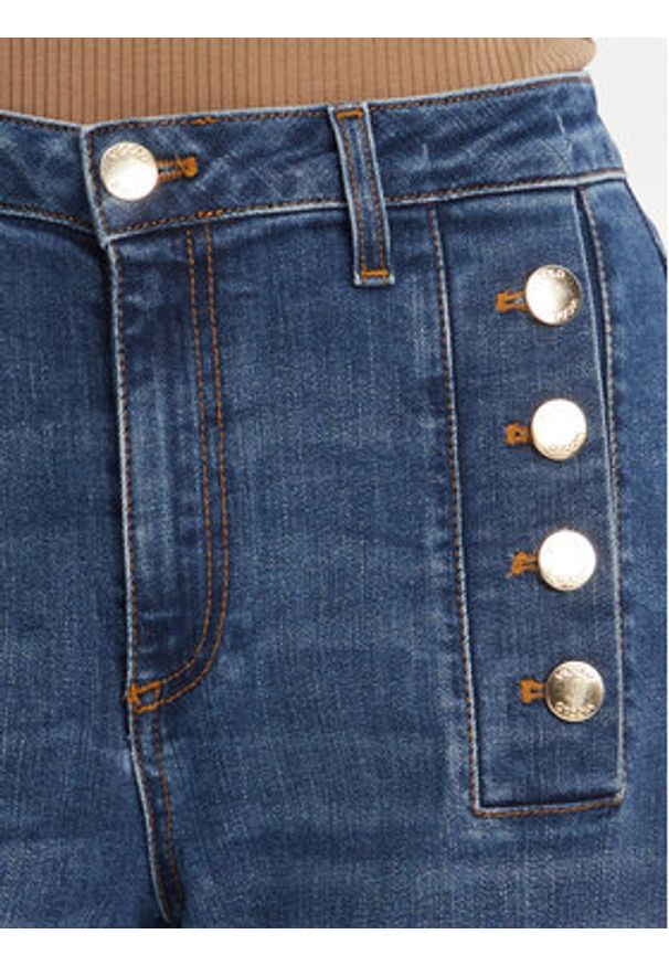 ViCOLO Jeansy DD5078 Niebieski Wide Leg. Kolor: niebieski